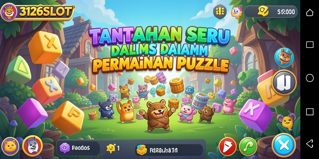Tampilan gameplay 3126SLOT yang menantang dan penuh warna.
