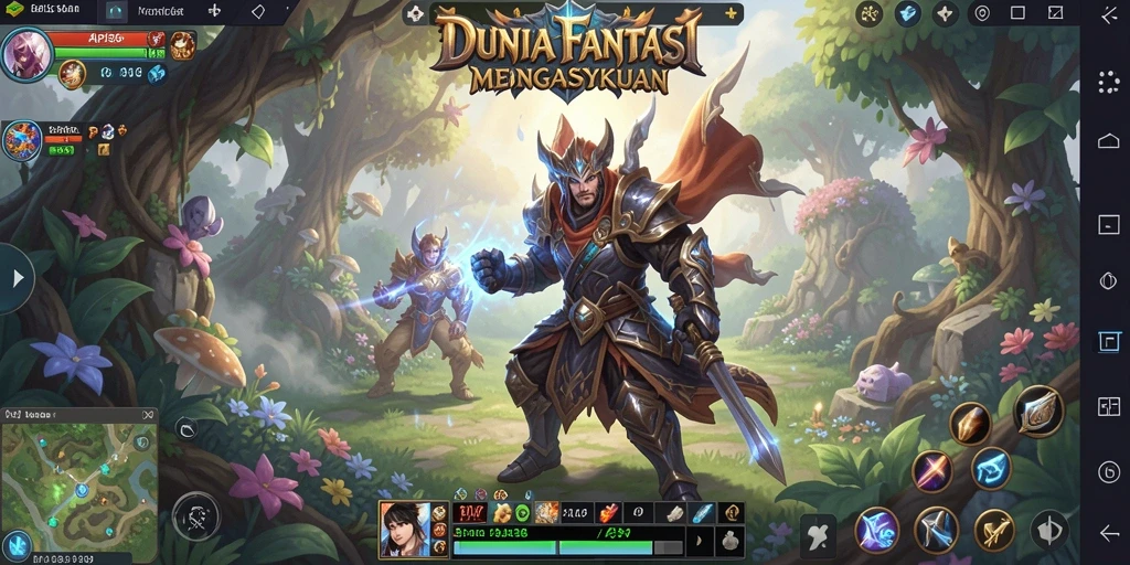 Tangkapan layar API36 menampilkan aksi pertempuran menarik di dunia MMORPG.