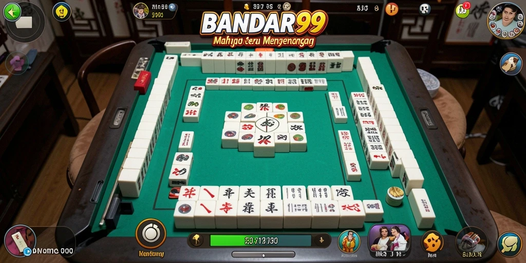 Tampilan menarik dari gameplay Mahjong di BANDAR99.