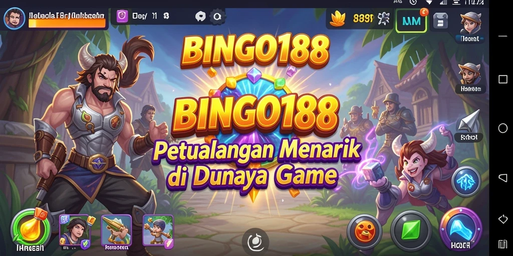 Screenshot BINGO188 menampilkan karakter utama menjelajahi dunia petualangan.