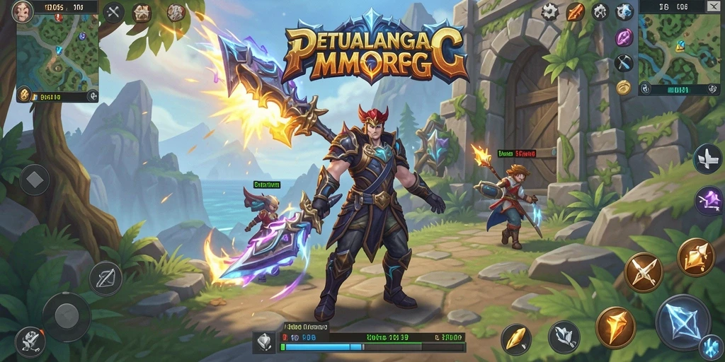 Tampilan menarik dari gameplay D06 yang penuh aksi MMORPG.
