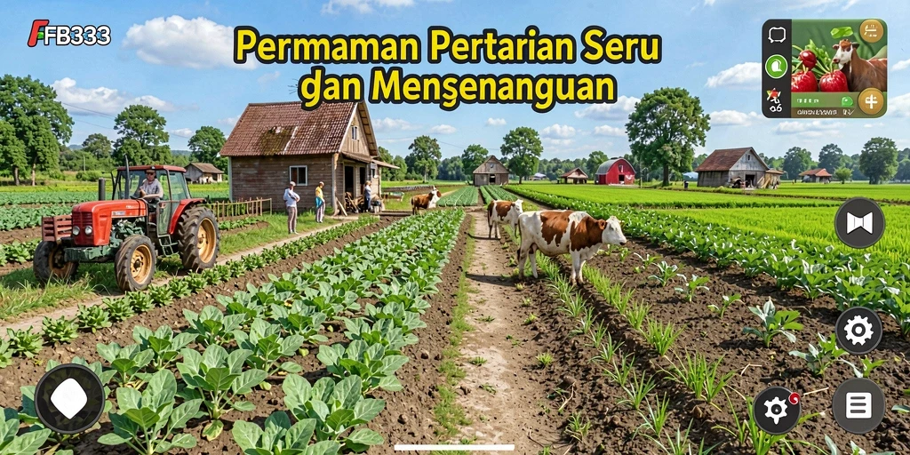 Tampilan gameplay FB333 yang menarik saat bertani.
