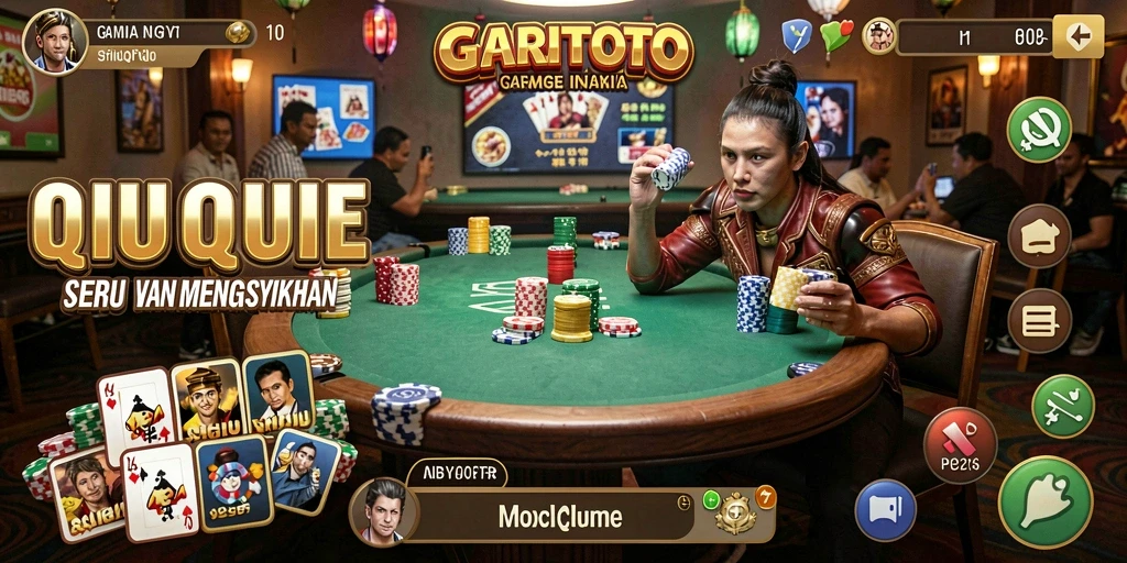 Screenshot yang menampilkan gameplay QiuQiu GARITOTO yang menarik.