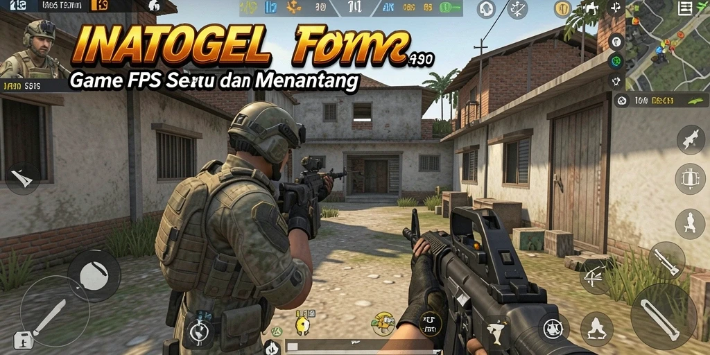 Tangkapan layar INATOGEL menampilkan aksi menembak yang menegangkan.