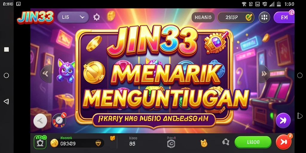 Screenshot utama JIN33 menampilkan gameplay Slot yang seru.