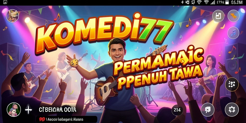 Tangkapan layar permainan KOMEDI77 menunjukkan pengalaman bermain musik yang penuh keseruan.
