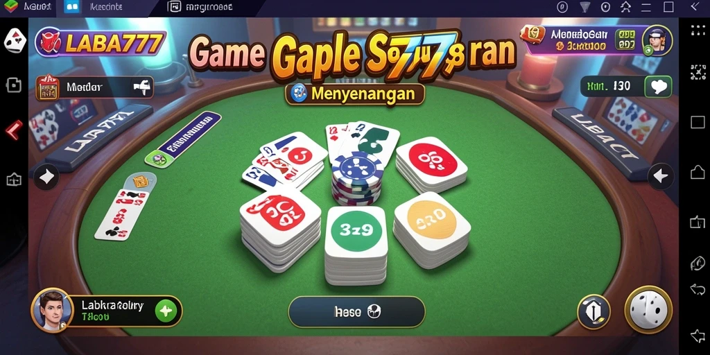 Screenshot LABA777 menampilkan gameplay Gaple yang seru dan interaktif.