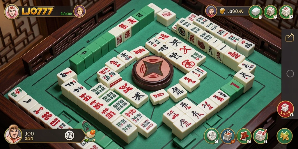 Tampilan gameplay Mahjong yang menarik di LJO777.
