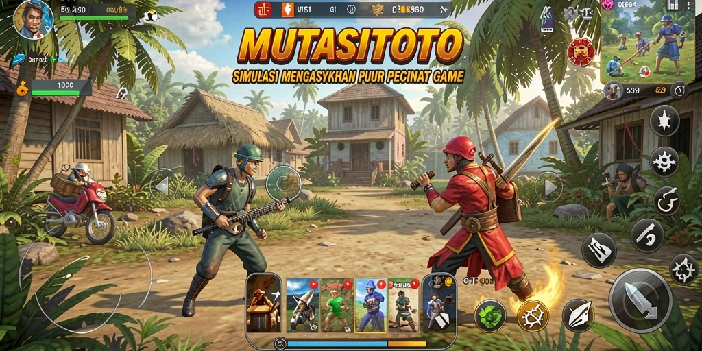 Tampilan gameplay <strong>MUTASITOTO</strong> dengan grafis menakjubkan dan interaksi mendalam.