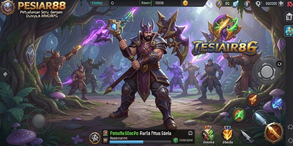 Tampilan gameplay utama PESIAR88 dengan aksi petualangan seru.