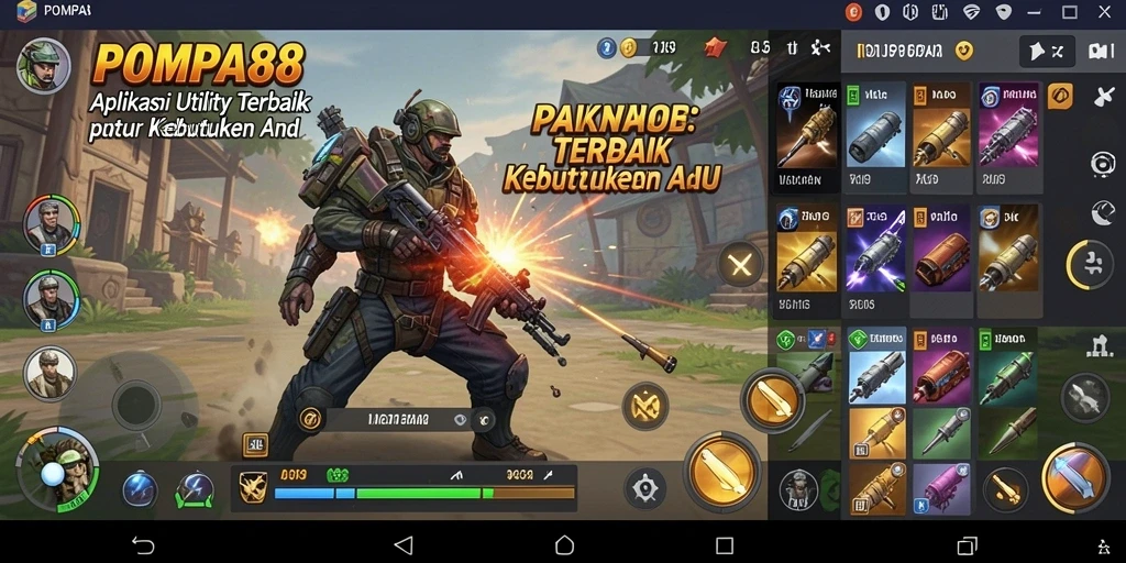 Tampilan antarmuka POMPA88 yang bersih dan fungsional.