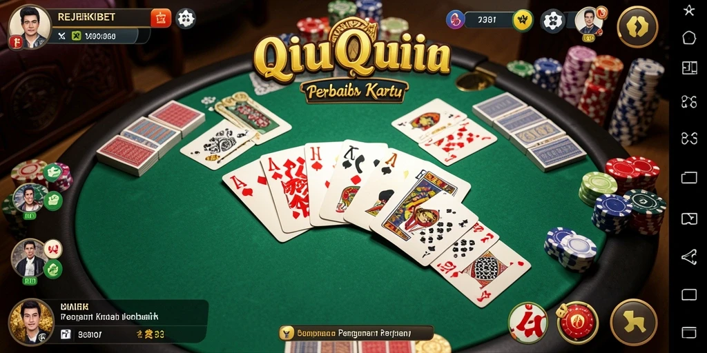 Tampilan menarik gameplay QiuQiu di REJEKIBET.