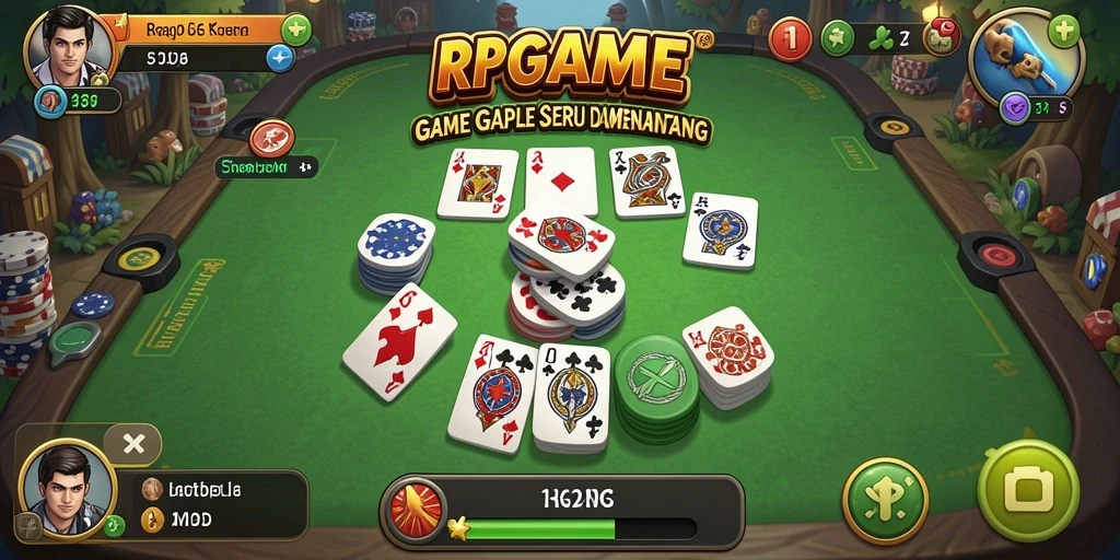 Tampilan gameplay RPGAME yang menarik saat bermain Gaple.