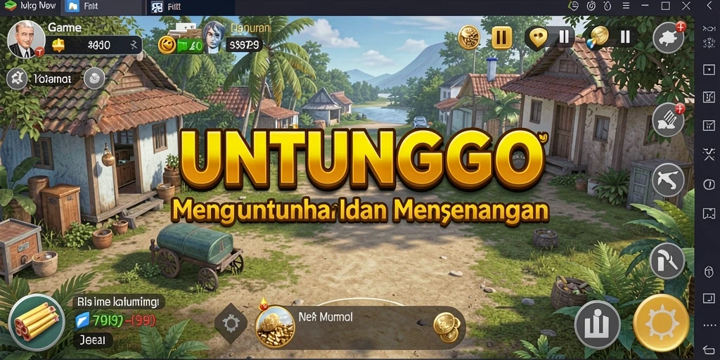 Screenshot UNTUNGGO menunjukkan aksi gameplay Idle yang memikat.