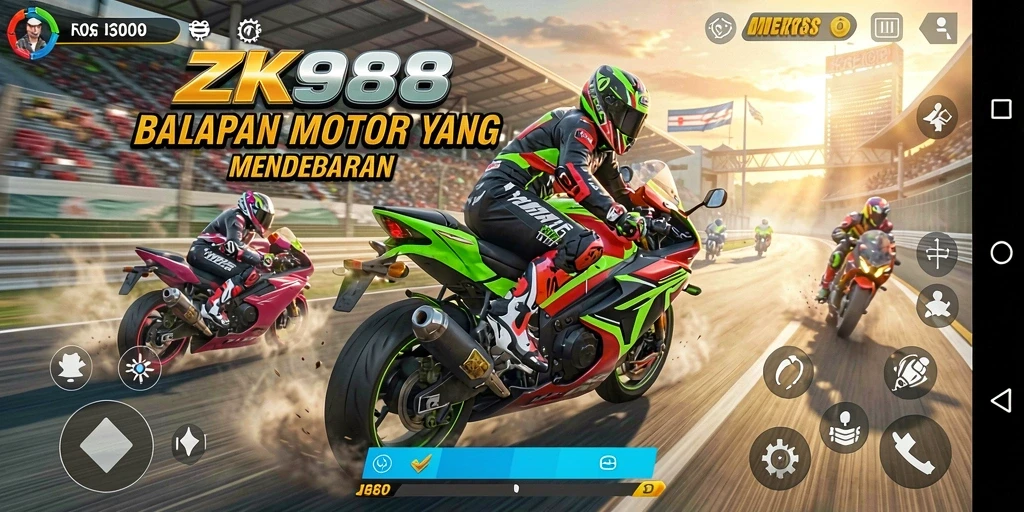 Tampilan gameplay yang seru dan mendebarkan dari ZK988.
